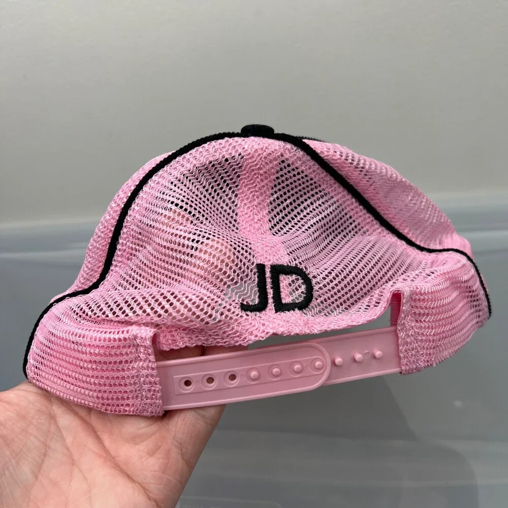 John Deere Hat Womens Adjustable Black Snapback‎ Trucker Cap Mesh Back Tractor